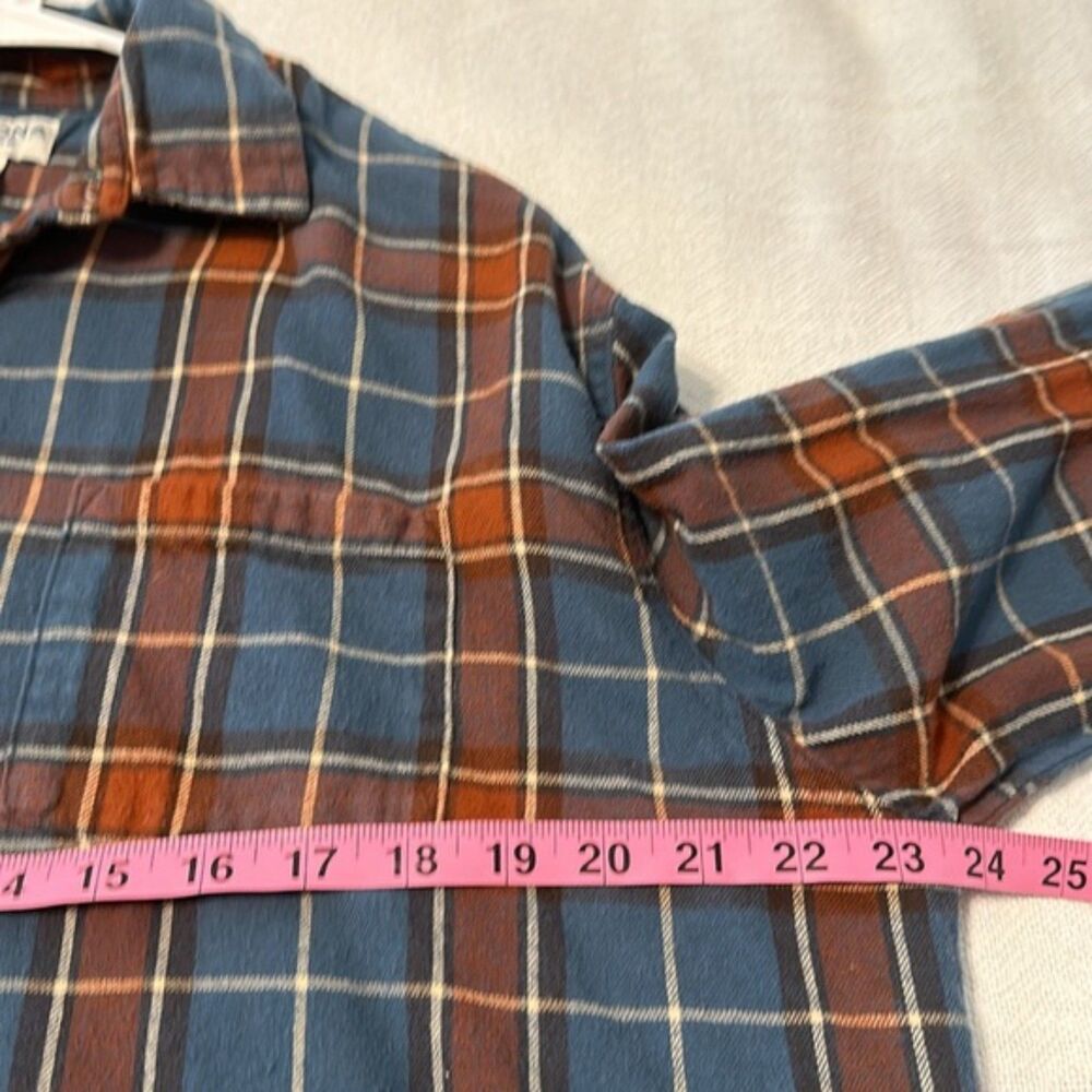 VTG Arizona Jean Plaid Flannel Button Up Womens Medium Cabin Outdoor 90s Y2k - Picture 9 of 9